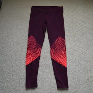 Under Armor Red/Maroon Athletic Leggings